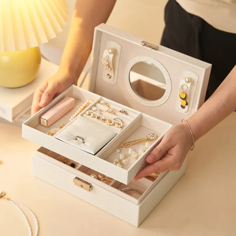 Boite à bijoux Saint-Tropez en cuir PU