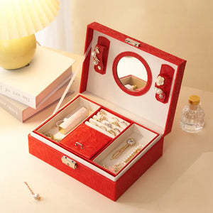 Boite à bijoux Saint-Tropez en cuir PU