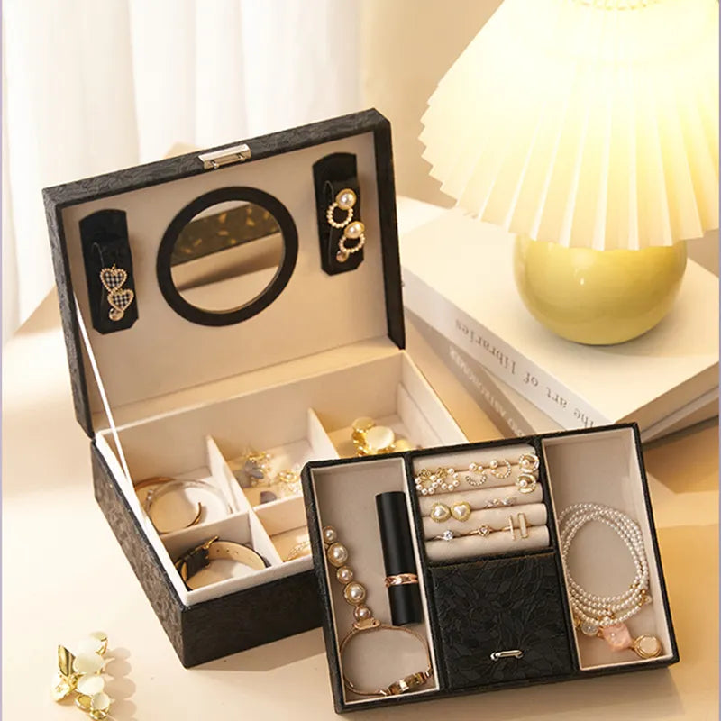 Boite à bijoux Saint-Tropez en cuir PU